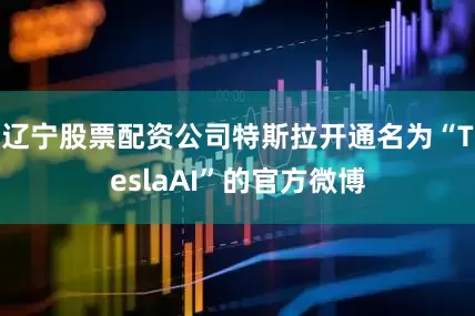 辽宁股票配资公司特斯拉开通名为“TeslaAI”的官方微博